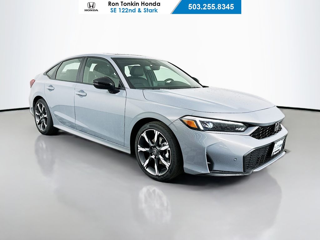 Urban Gray Pearl 2026 Honda Civic Hybrid Sport Touring Sedan FWD Sedan Front-Wheel Drive Continuously Variable Transmission