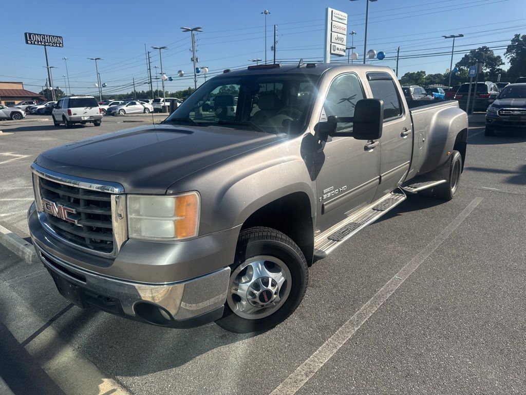 Steel Gray Metallic 2008 GMC Sierra 3500HD SLT Crew Cab DRW Pickup Truck 4X2 6-Speed Automatic