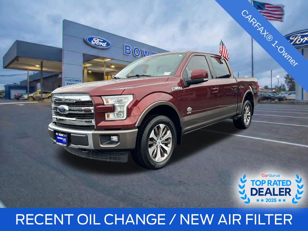 Red (Bronze Fire Metallic) 2017 Ford F-150 King Ranch SuperCrew 4WD Pickup Truck Four-Wheel Drive Automatic