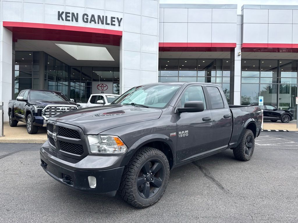 Gray (Granite Crystal Metallic Clearcoat) 2017 RAM 1500 Pickup Truck Four-Wheel Drive 8-Speed Automatic