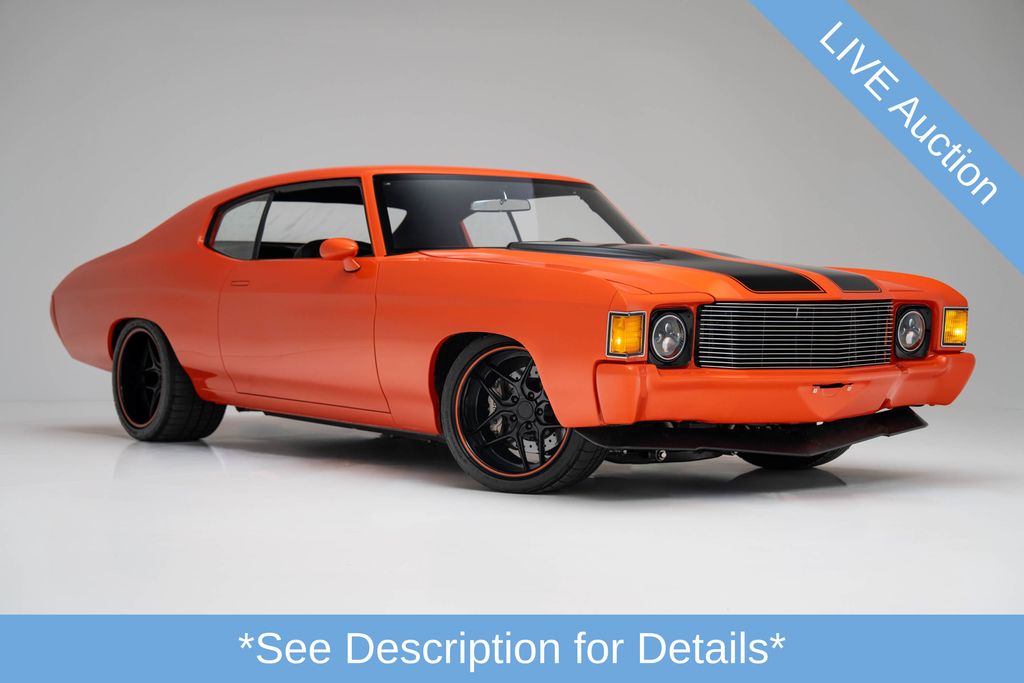 Orange 1972 Chevrolet Chevelle Coupe 4-Speed Automatic