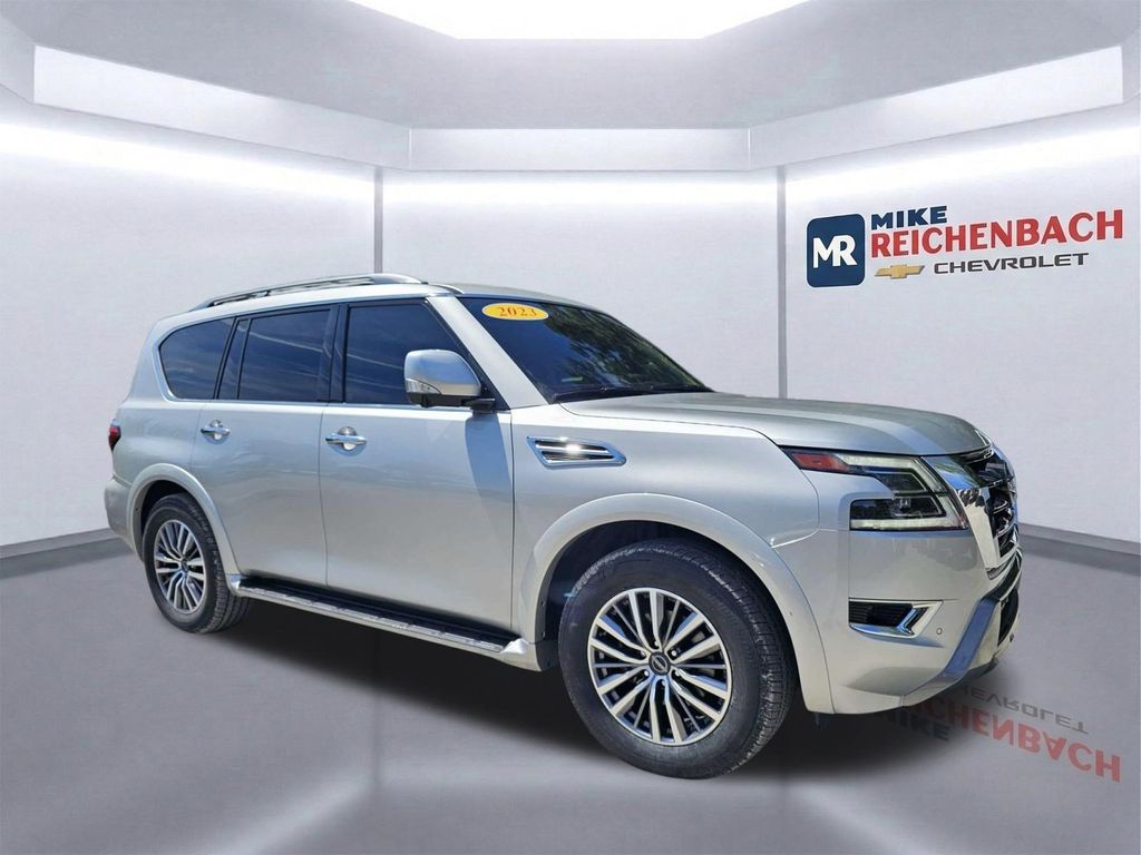 Brilliant Silver Metallic 2023 Nissan Armada SUV / Crossover 4X2 7-Speed Automatic