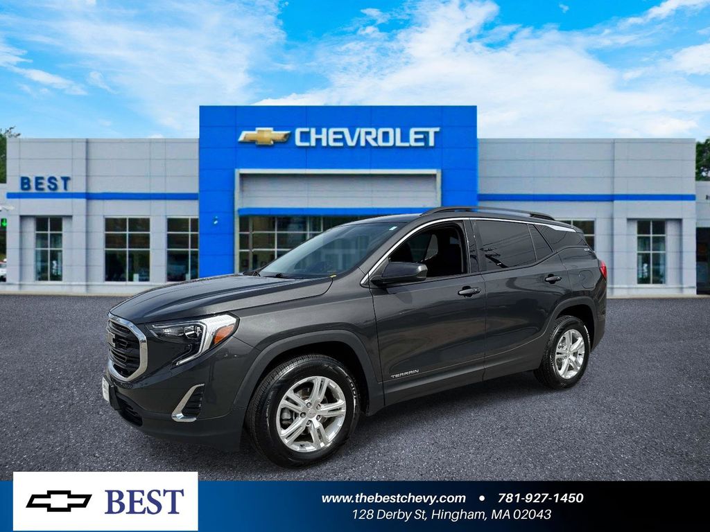 Graphite Gray Metallic 2018 GMC Terrain SLE AWD SUV / Crossover Four-Wheel Drive 9-Speed Automatic