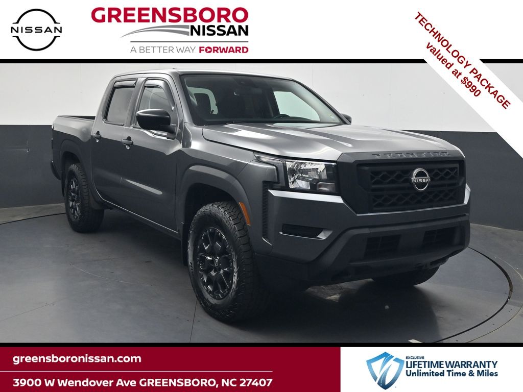 Gray (Gun Metallic) 2022 Nissan Frontier Pickup Truck Four-Wheel Drive 9-Speed Automatic