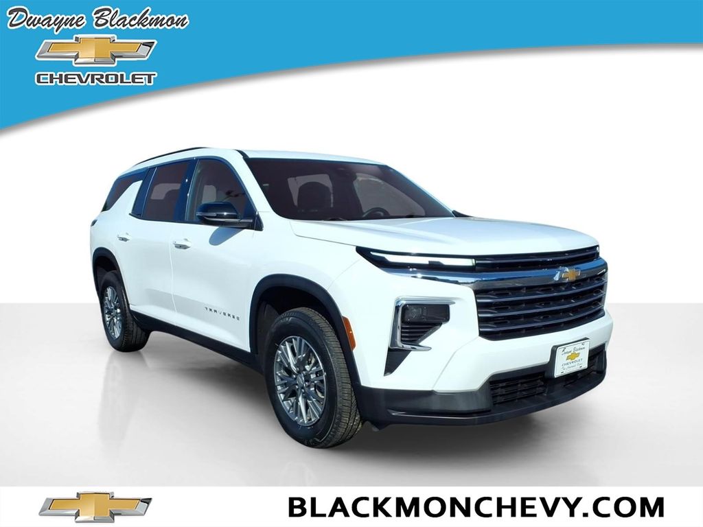 Summit White 2025 Chevrolet Traverse SUV / Crossover Four-Wheel Drive 8-Speed Automatic
