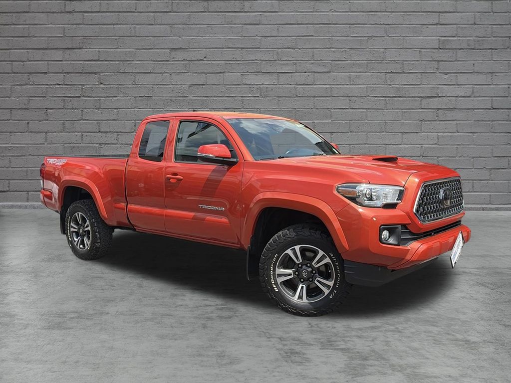 Inferno Red 2018 Toyota Tacoma Pickup Truck Four-Wheel Drive 6-Speed Automatic