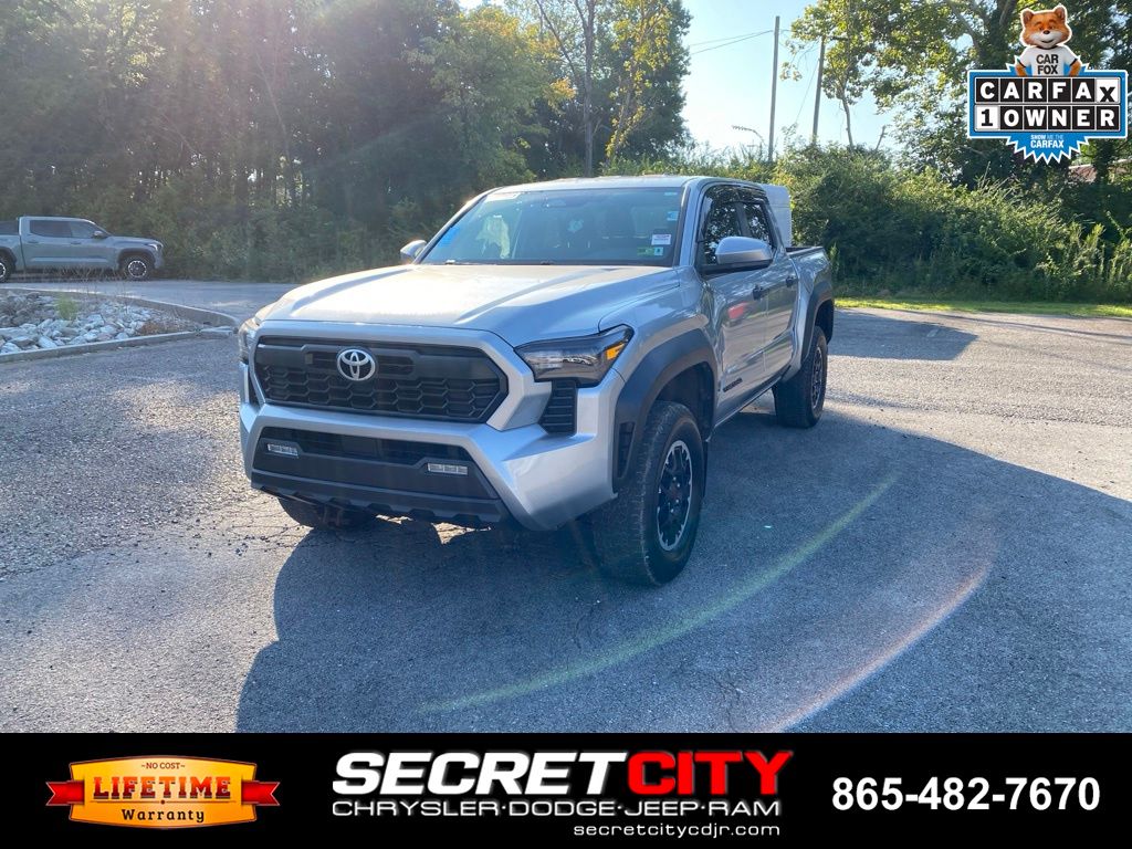 Celestial Silver Metallic 2024 Toyota Tacoma Pickup Truck Four-Wheel Drive 8-Speed Automatic