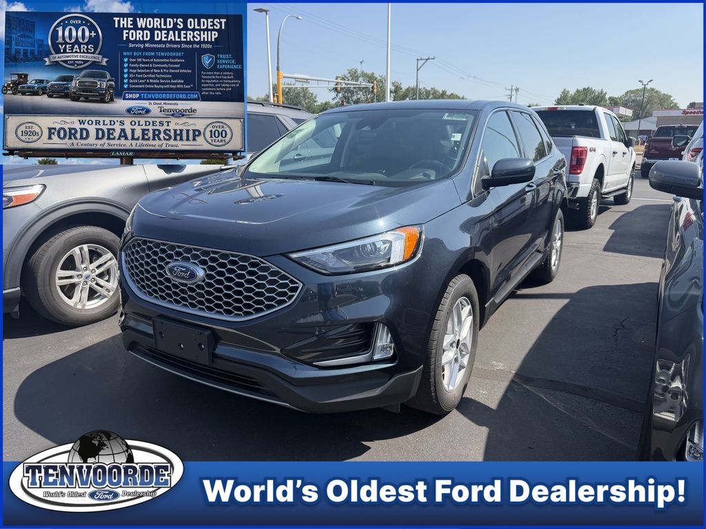 Blue Metallic 2024 Ford Edge SUV / Crossover All-Wheel Drive 8-Speed Automatic