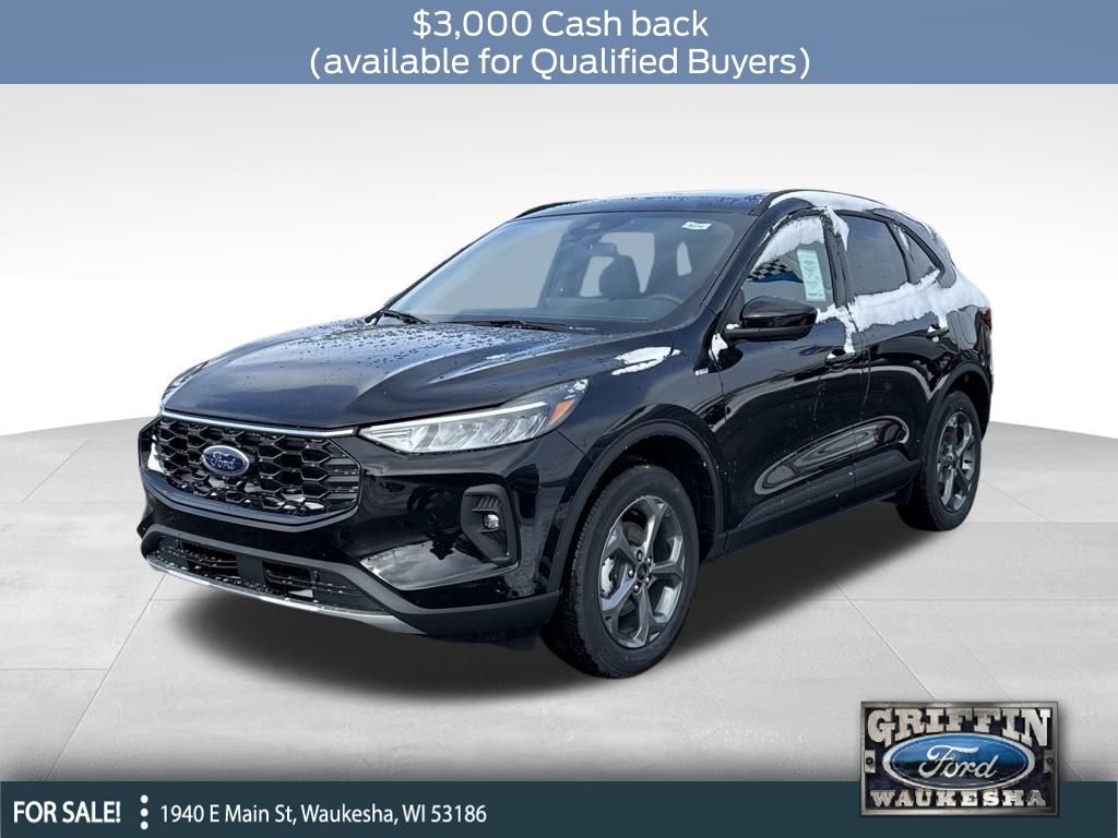Agate Black Metallic 2026 Ford Escape Hybrid ST-Line Select AWD SUV / Crossover All-Wheel Drive Continuously Variable Transmission
