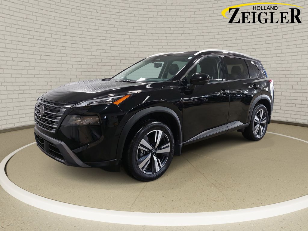 Super Black 2025 Nissan Rogue SL AWD SUV / Crossover All-Wheel Drive Continuously Variable Transmission