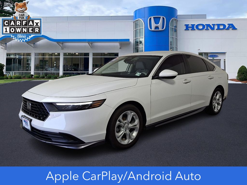Platinum White Pearl 2024 Honda Accord Sedan Front-Wheel Drive Continuously Variable Transmission