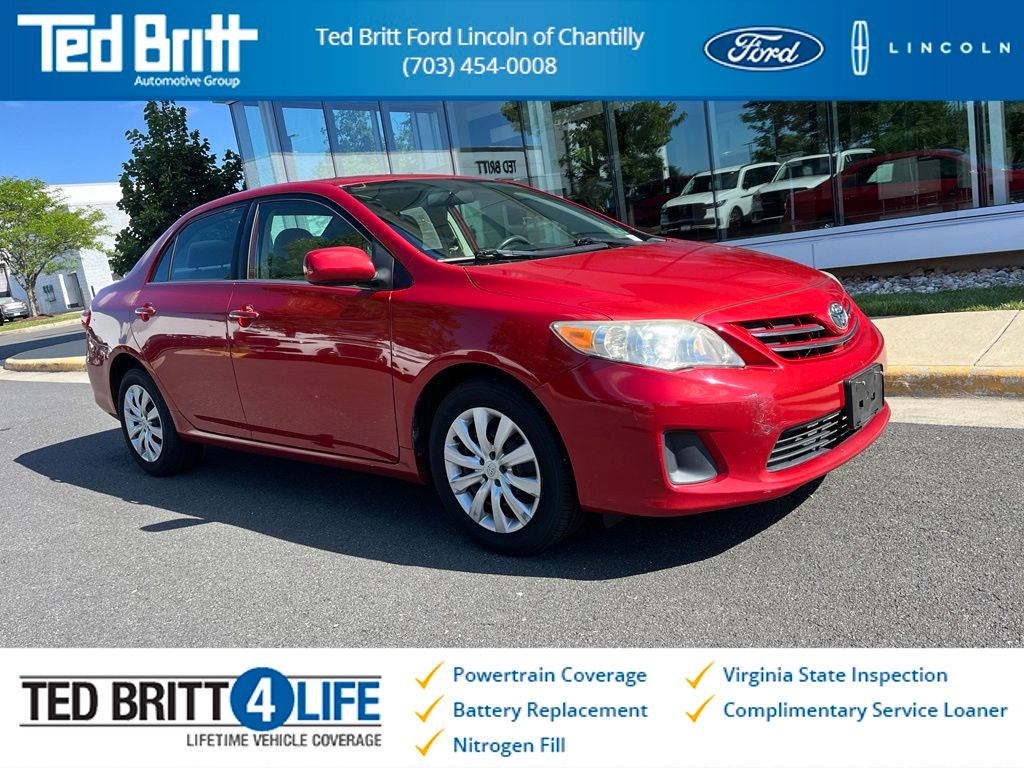 Barcelona Red Metallic 2013 Toyota Corolla Sedan Front-Wheel Drive 4-Speed Automatic