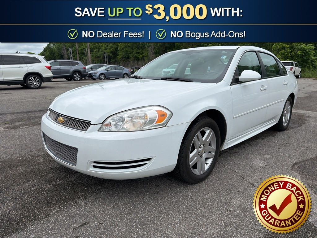 Summit White 2012 Chevrolet Impala LT FWD Sedan Front-Wheel Drive 6-Speed Automatic Overdrive