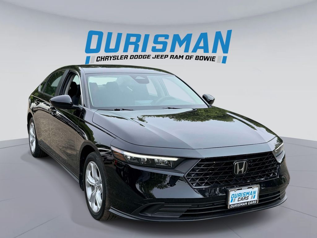 Black 2024 Honda Accord Sedan Front-Wheel Drive Continuously Variable Transmission