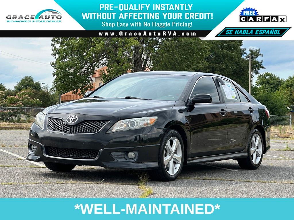 Black 2011 Toyota Camry Sedan Front-Wheel Drive 6-Speed Automatic Overdrive