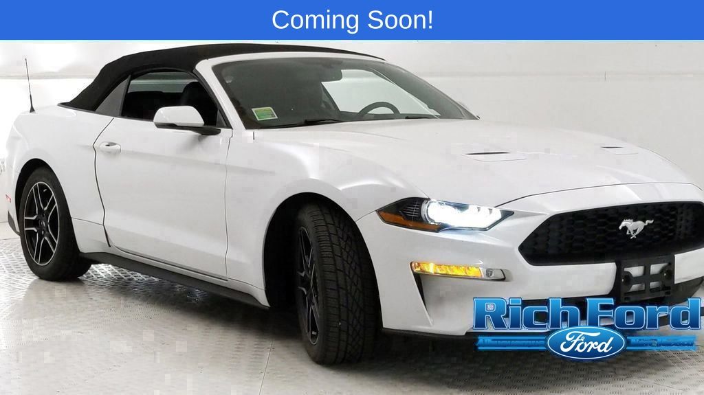 Oxford White 2020 Ford Mustang EcoBoost Premium Convertible RWD Convertible Rear-Wheel Drive Automatic