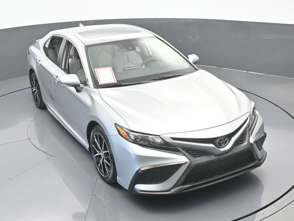 Used 2021 Celestial Silver Metallic Toyota SE image 51