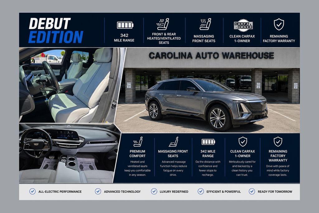 Gray (Satin Steel Metallic) 2023 Cadillac LYRIQ SUV / Crossover Rear-Wheel Drive 1-Speed Automatic