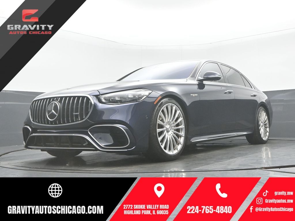 Nautical Blue Metallic 2024 Mercedes-Benz S-Class Sedan All-Wheel Drive 9-Speed Automatic