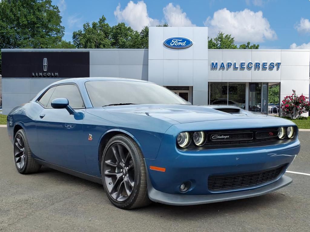 Blue (Frostbite) 2020 Dodge Challenger R/T Scat Pack RWD Coupe Rear-Wheel Drive 6-Speed Manual