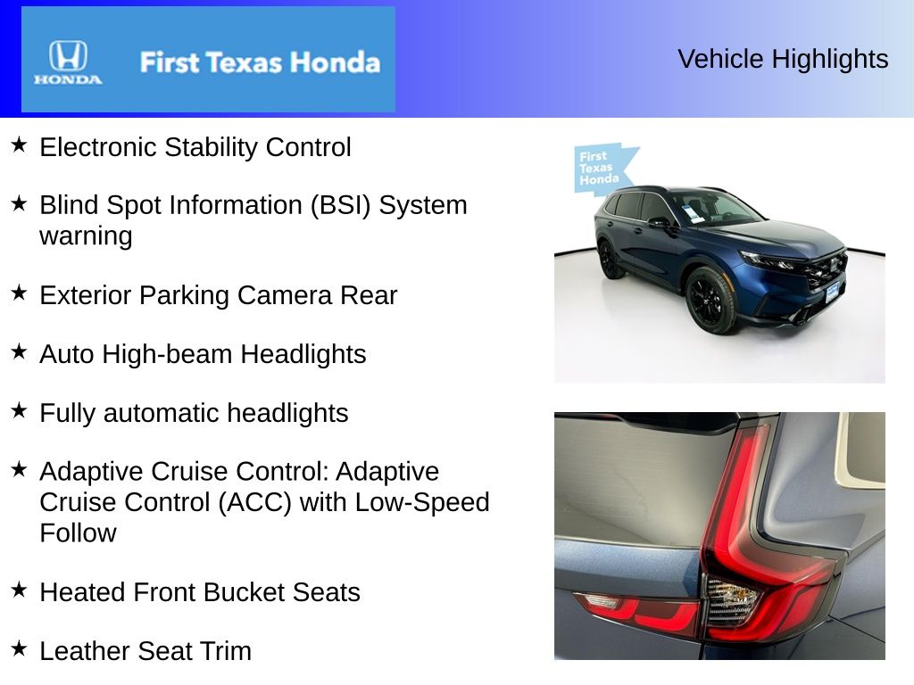 Used Car 2025 Honda Cr-v Hybrid  Sport-l For Sale Under $35,000 In Austin, Texas