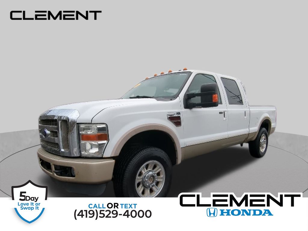 Oxford White Clearcoat 2008 Ford F-250 Super Duty Pickup Truck Four-Wheel Drive 5-Speed Automatic Overdrive