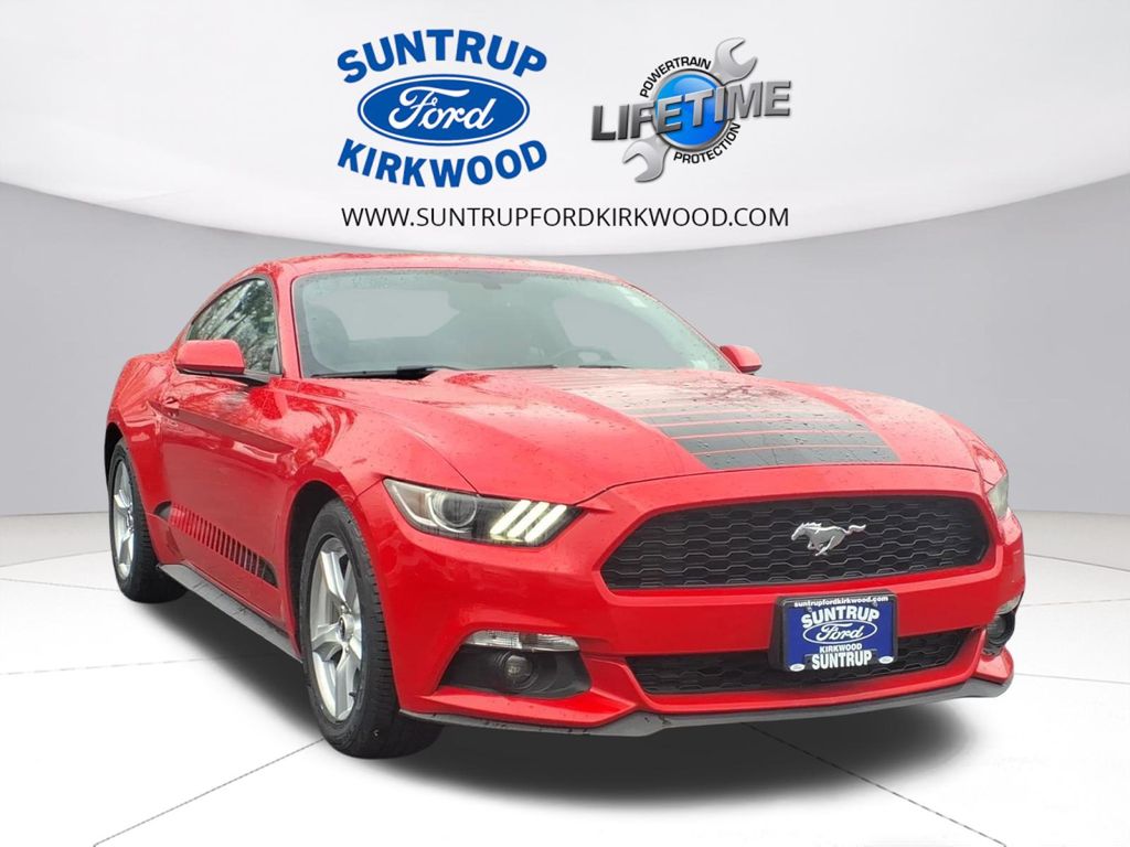 Race Red 2015 Ford Mustang EcoBoost Coupe RWD Coupe Rear-Wheel Drive 6-Speed Manual