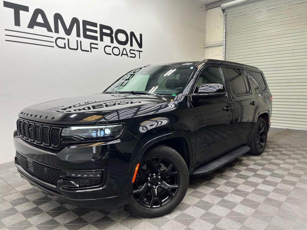 Diamond Black Crystal Pearlcoat 2024 Jeep Wagoneer SUV / Crossover Four-Wheel Drive 8-Speed Automatic