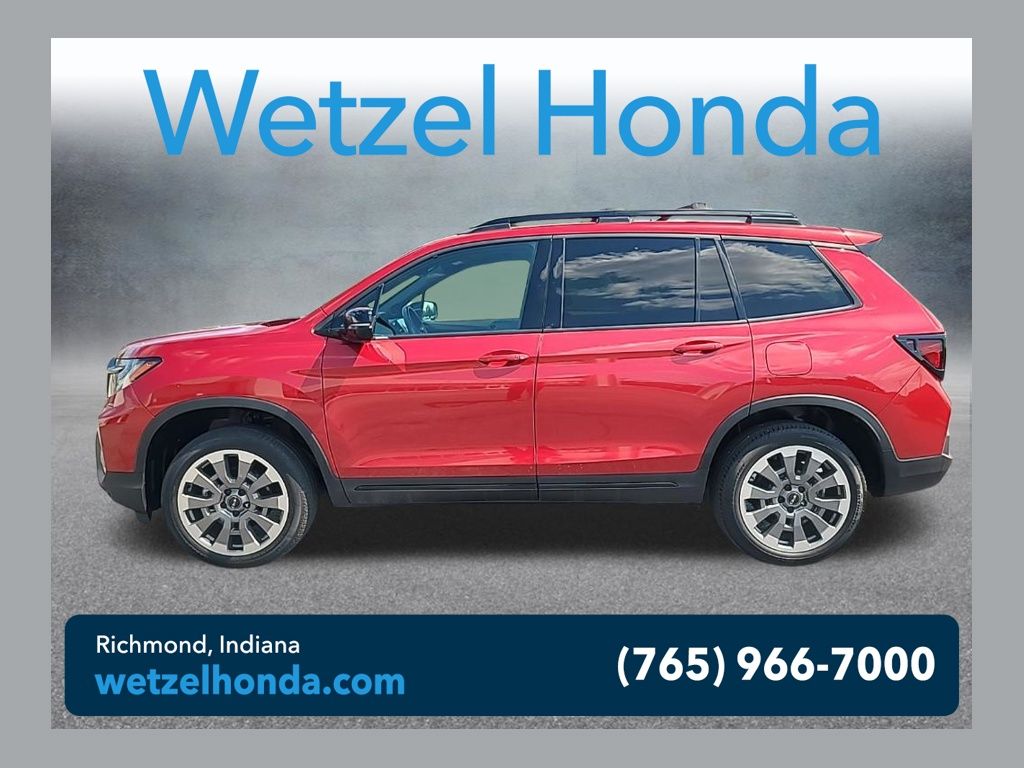Radiant Red Metallic II 2025 Honda Passport SUV / Crossover All-Wheel Drive 9-Speed Automatic