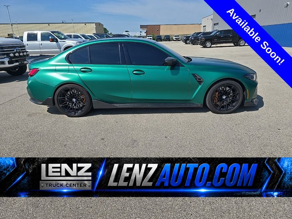 Isle of Man Green Metallic 2023 BMW M3 Sedan All-Wheel Drive 8-Speed Automatic