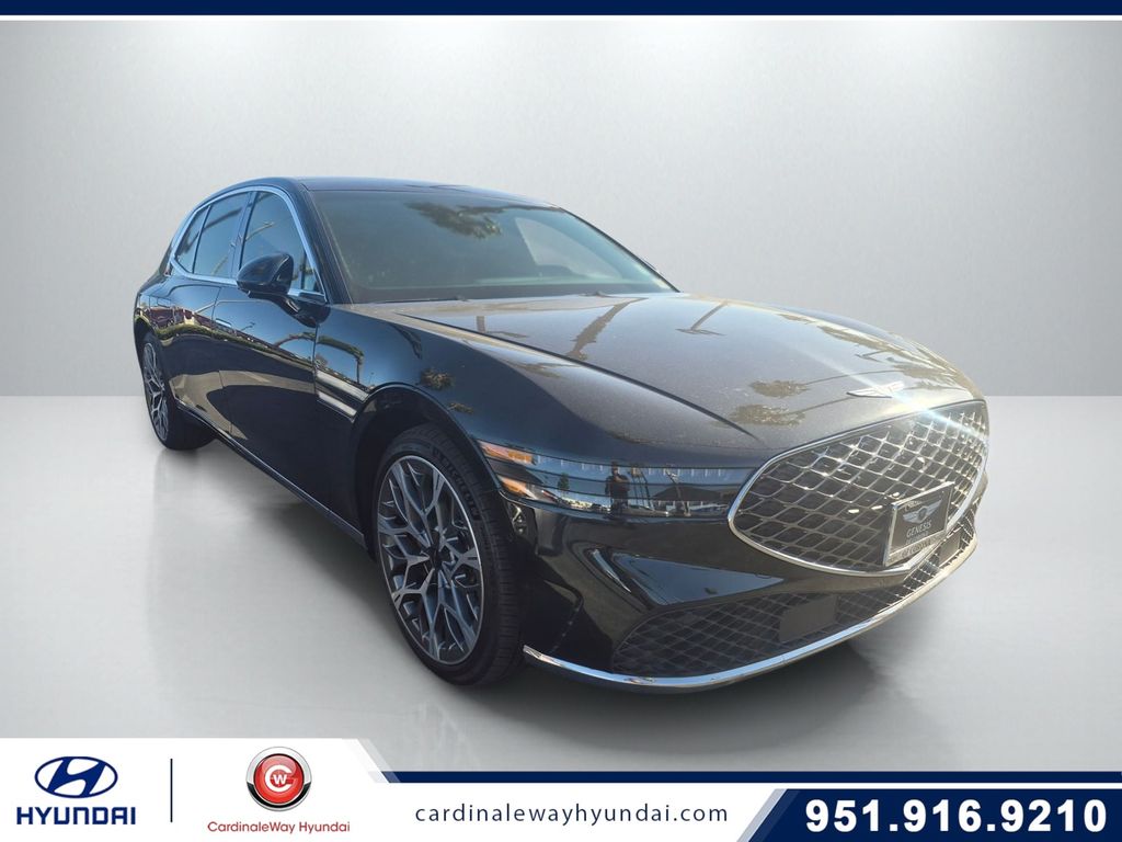 Black 2023 Genesis G90 3.5T e-Supercharger AWD Sedan All-Wheel Drive 8-Speed Automatic