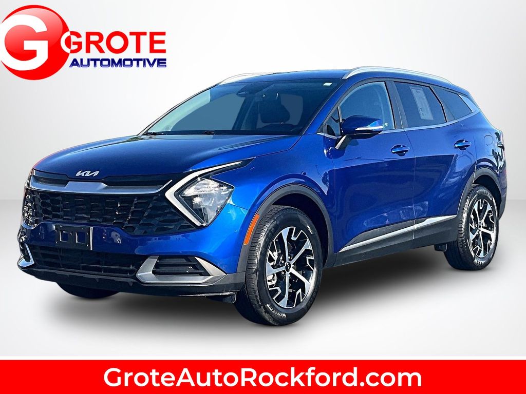 Sapphire Blue 2023 Kia Sportage SUV / Crossover All-Wheel Drive 8-Speed Automatic