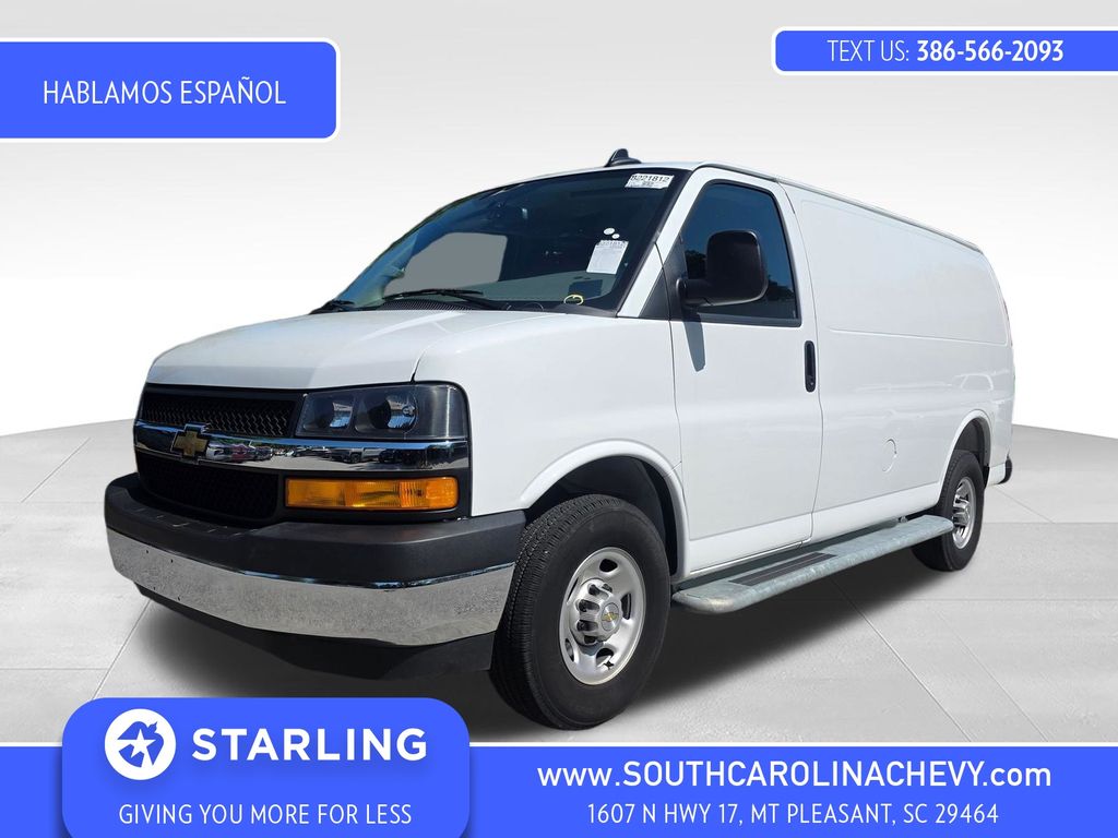 Summit White 2025 Chevrolet Express Cargo Van Rear-Wheel Drive 8-Speed Automatic Overdrive