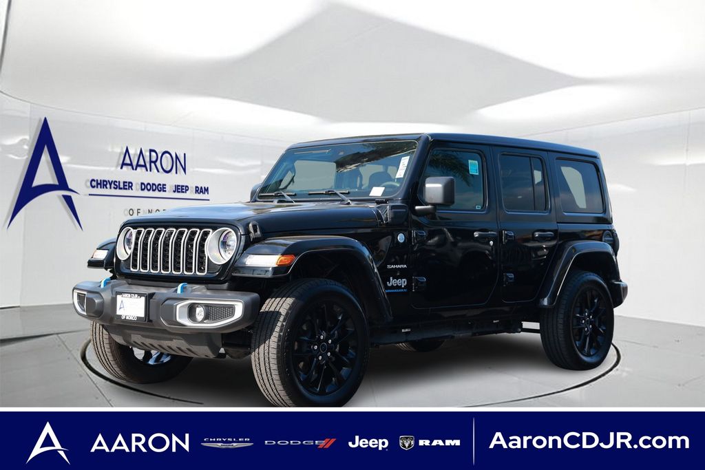 Black Clearcoat 2024 Jeep Wrangler 4xe SUV / Crossover Four-Wheel Drive 8-Speed Automatic