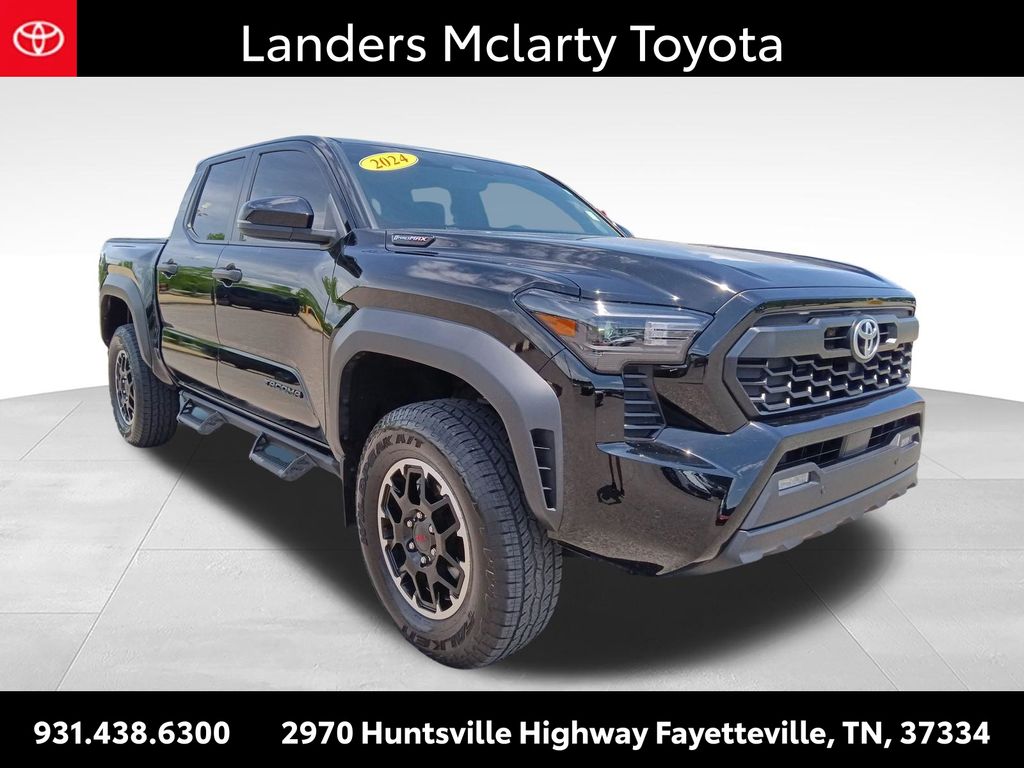 Black 2024 Toyota Tacoma Pickup Truck Four-Wheel Drive 8-Speed Automatic