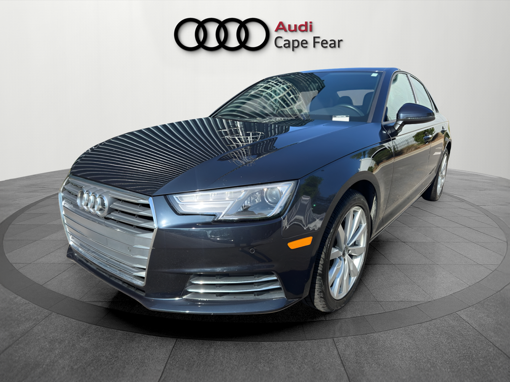 Moonlight Blue Metallic 2017 Audi A4 2.0T Premium FWD Sedan Front-Wheel Drive 7-Speed Automatic
