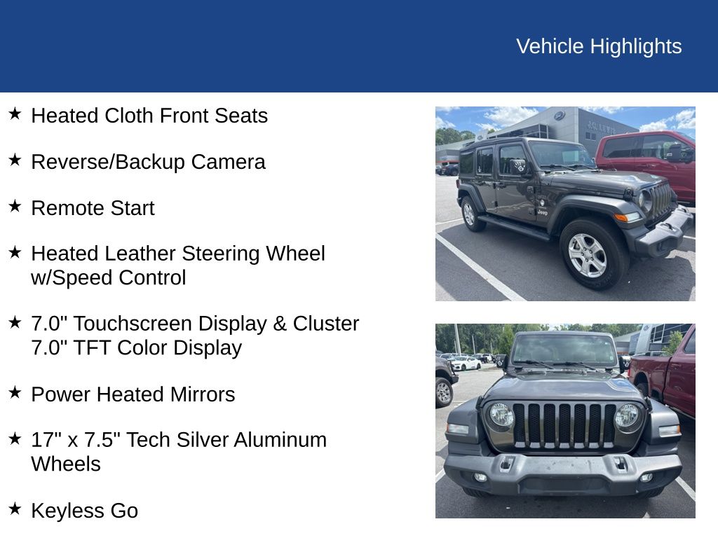 2018 Jeep Wrangler Unlimited Sport S 4x4