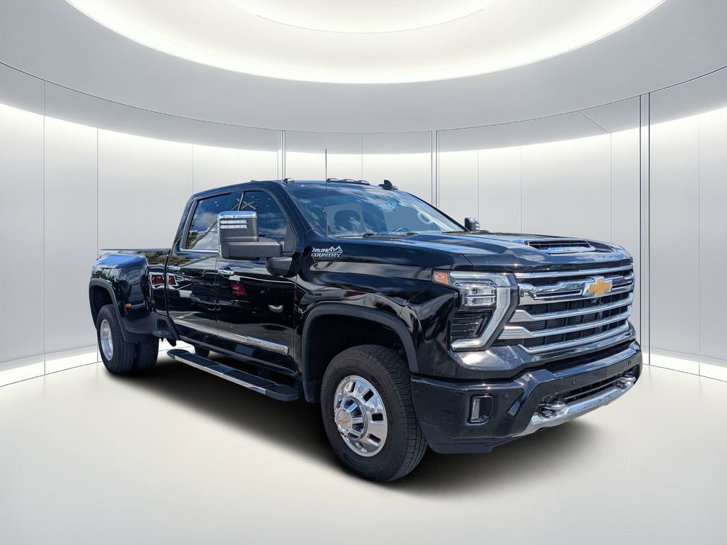 Black 2024 Chevrolet Silverado 3500HD High Country Crew Cab 4WD Pickup Truck Four-Wheel Drive Automatic