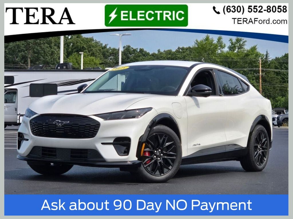 Star White Metallic Tri-Coat 2025 Ford Mustang Mach-E SUV / Crossover All-Wheel Drive Automatic