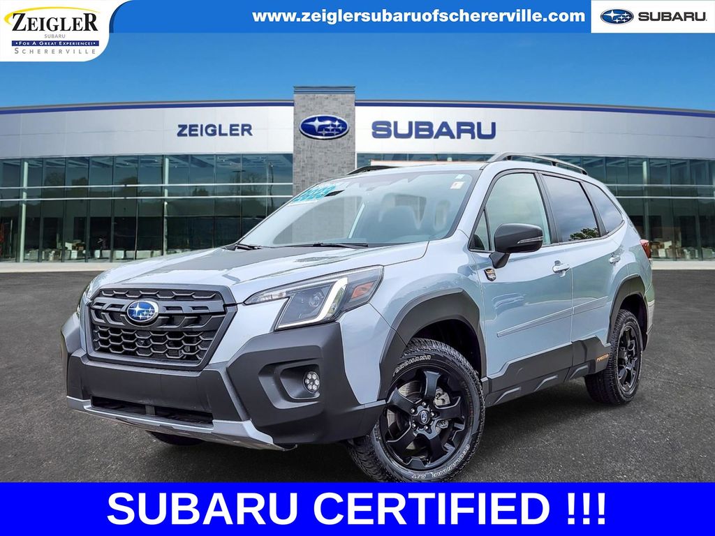 Ice Silver Metallic 2023 Subaru Forester SUV / Crossover All-Wheel Drive Continuously Variable Transmission