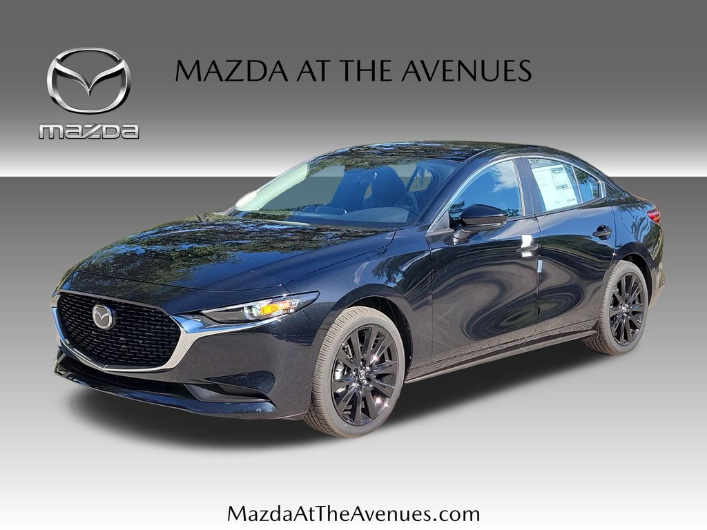 Jet Black 2026 Mazda MAZDA3 Sedan Front-Wheel Drive 6-Speed Automatic