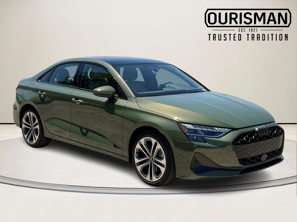 District Green Metallic 2026 Audi A3 quattro Premium Plus 40 TFSI Sedan All-Wheel Drive 7-Speed Automatic