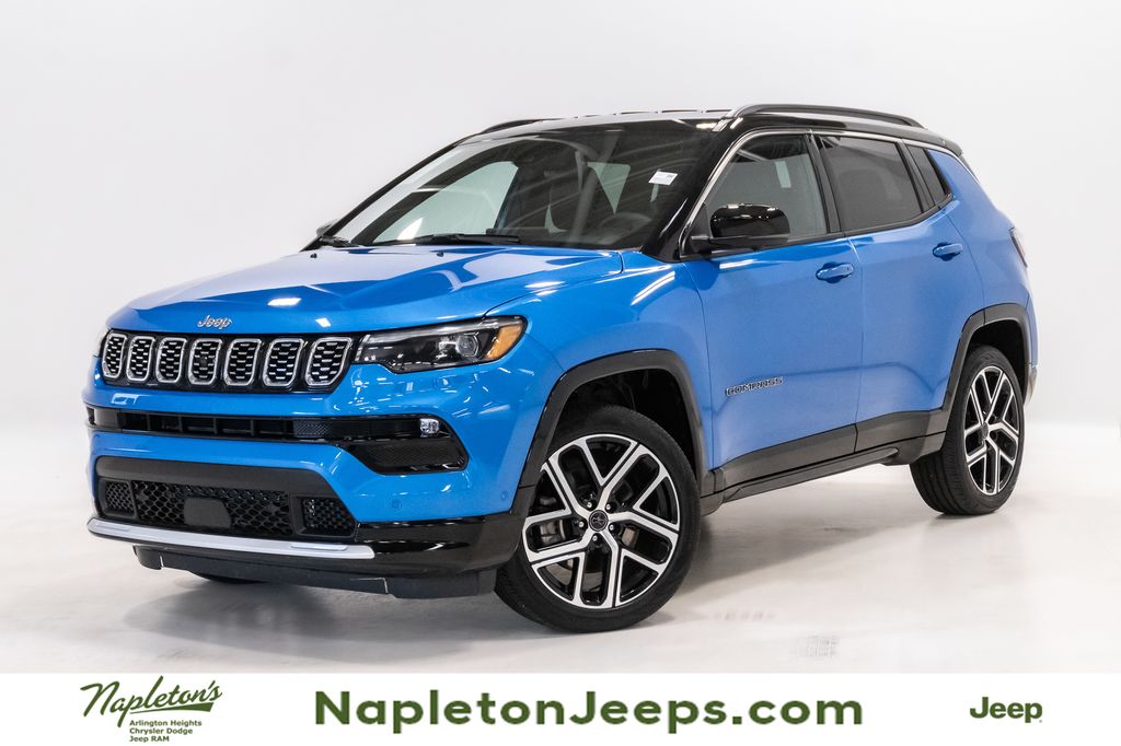Hydro Blue Pearlcoat 2025 Jeep Compass Limited 4WD SUV / Crossover Four-Wheel Drive 8-Speed Automatic