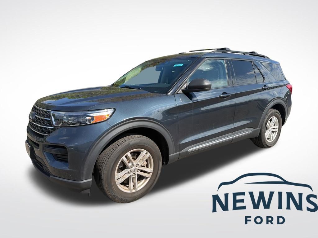 Stone Blue Metallic 2023 Ford Explorer SUV / Crossover All-Wheel Drive Automatic