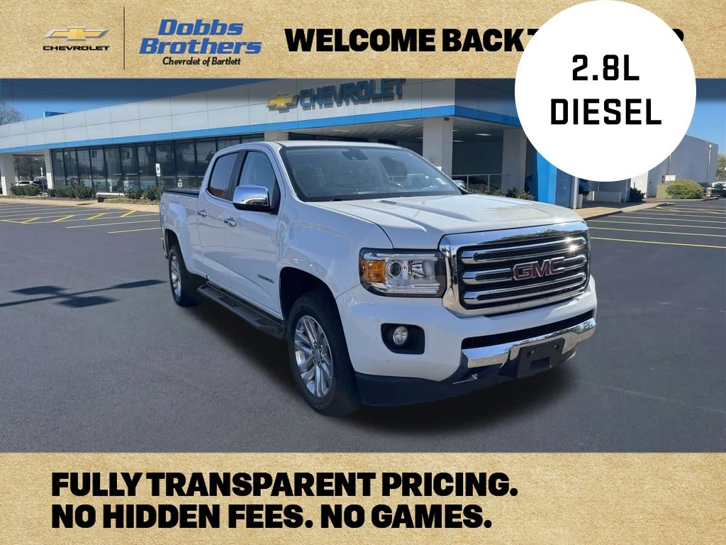 Summit White 2019 GMC Canyon Pickup Truck Four-Wheel Drive 6-Speed Automatic