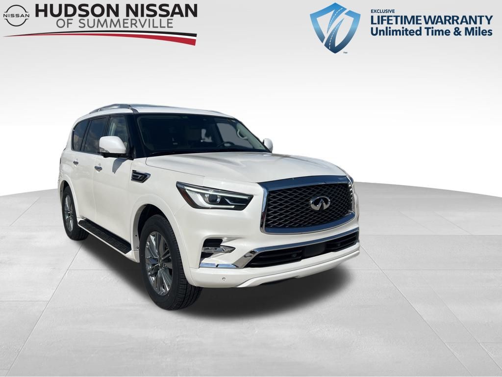 2022 Moonstone White INFINITI QX80 LUXE SUV
