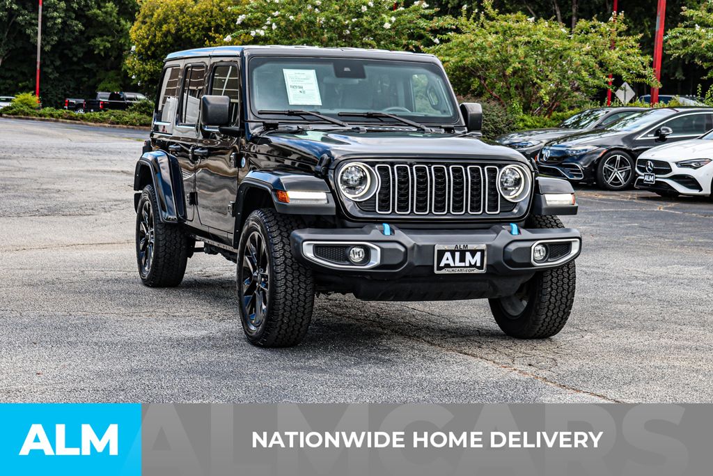 Used 2024 Black Jeep Sahara 4xe image 4