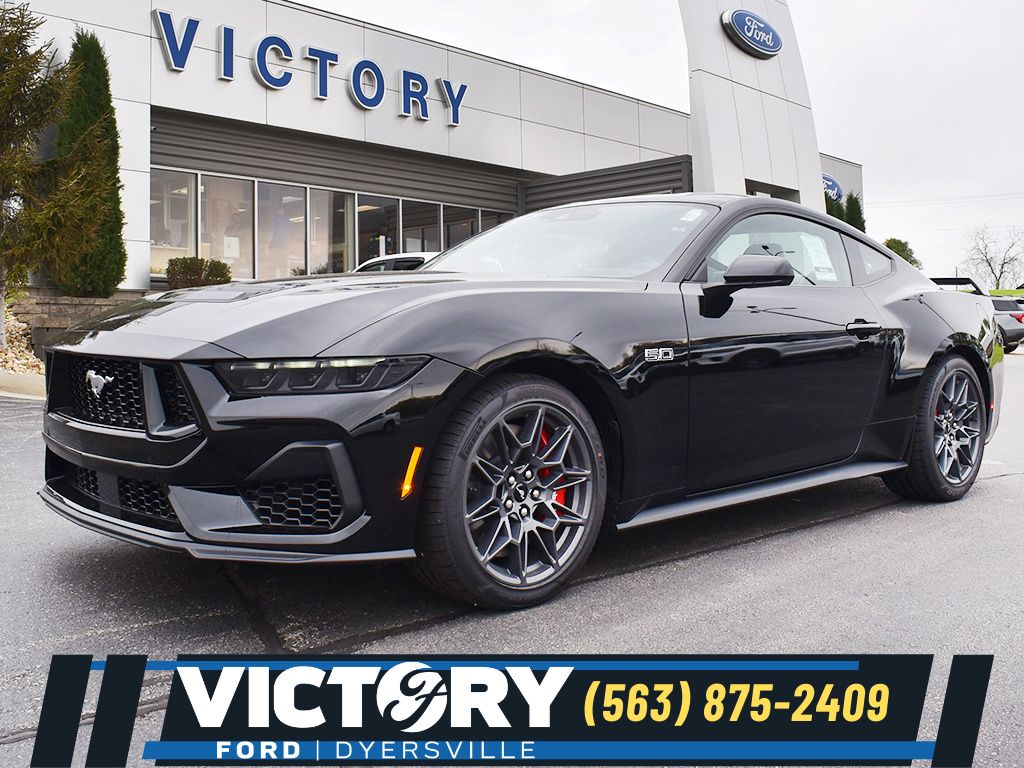 Shadow Black 2026 Ford Mustang Coupe Rear-Wheel Drive 6-Speed Manual