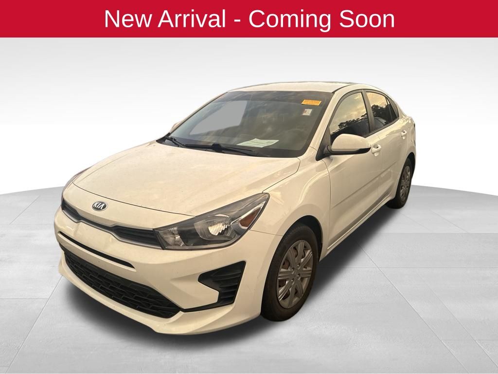 Clear White 2021 Kia Rio LX FWD Sedan Front-Wheel Drive Continuously Variable Transmission