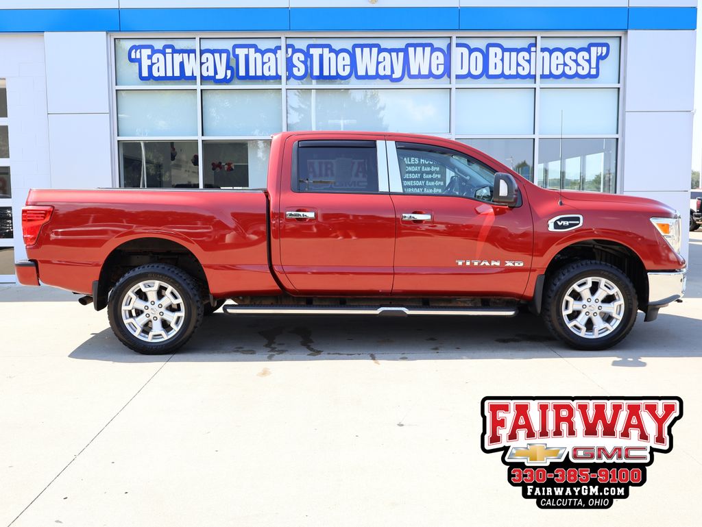 Cayenne Red 2017 Nissan Titan Pickup Truck  7-Speed Automatic